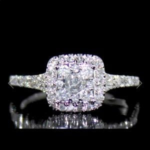 10k NATURAL Diamond Designer ring 3/4 carat!!!!